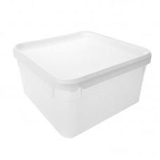 2.4 LITRE SQUARE TAMPER EVIDENT NATURAL TUB